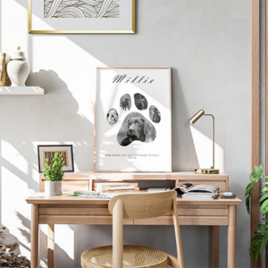 Dog Paw Personalised Print