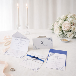 Personalised wedding stationery