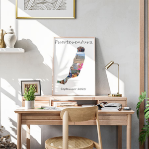 Travel Map Personalised Print